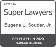 Rated By Super Lawyers | Eugene L. Souder, Jr. | Selected in 2020 | Thomson Reuters.